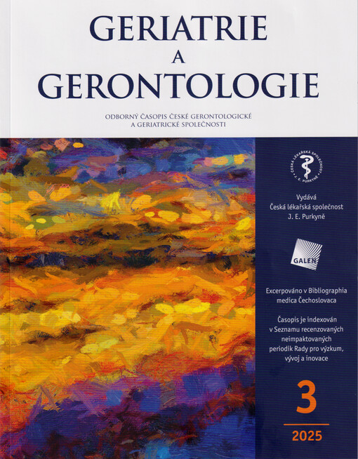 Geriatrie a gerontologie : odborný časopis České gerontologické a geriatrické společnosti