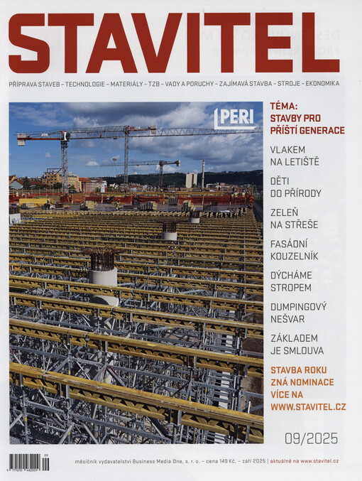 Stavitel : příprava staveb, technologie, materiály, TZB, vady a poruchy, zajímavá stavba, stroje, ekonomika