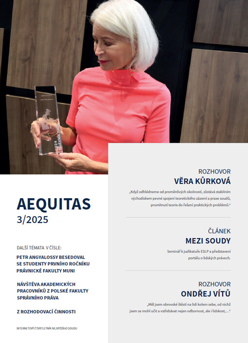 Aequitas : internetový čtvrtletník Nejvyššího soudu