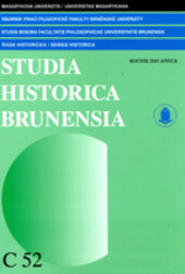 Sborník prací Filozofické fakulty brněnské univerzity. Řada historická (C) = [Studia minora Facultatis philosophicae Universitatis Brunensis. Series historica. Studia historica Brunensia]