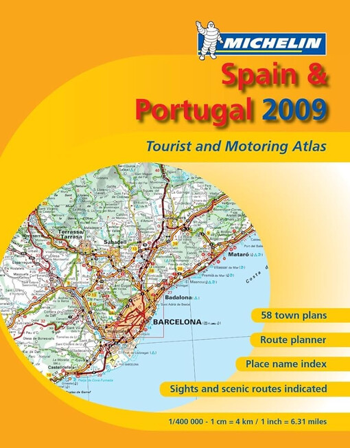 España & Portugalatlas de carreteras y turístico