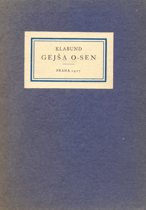 Gejša O-Sen : gejšiny písně podle japonských motivů