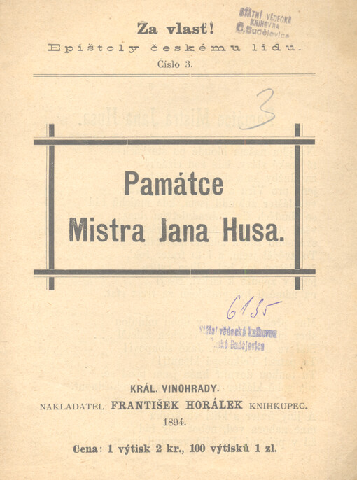 Památce Mistra Jana Husa