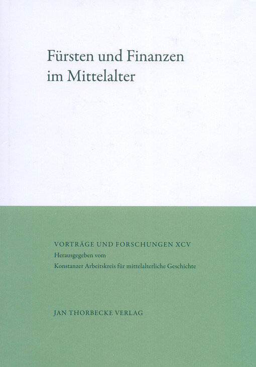 Fürsten und Finanzen im Mittelalter