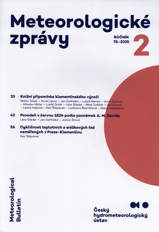 Meteorologické zprávy = Meteorological bulletin