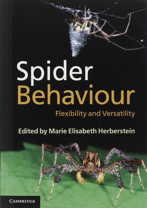 Spider behaviour :flexibility and versatility