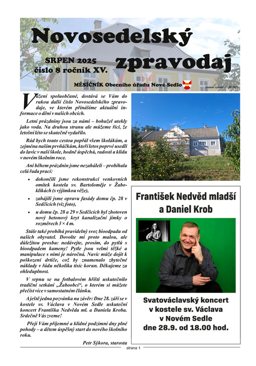 Novosedelský zpravodaj