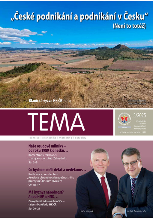 TEMA : technika, ekonomika, marketing, aktuality : čtvrtletník Okresní hospodářské komory Most