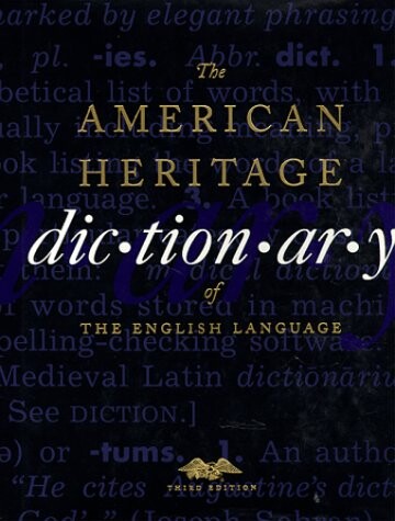 The American Heritage Dictionary of the English Language, Third Edition