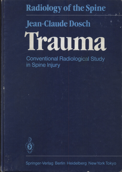 Trauma : conventional radiological study in spine injury