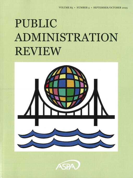 Public administration review.