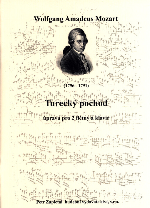 Turecký pochod : úprava pro 2 flétny a klavír