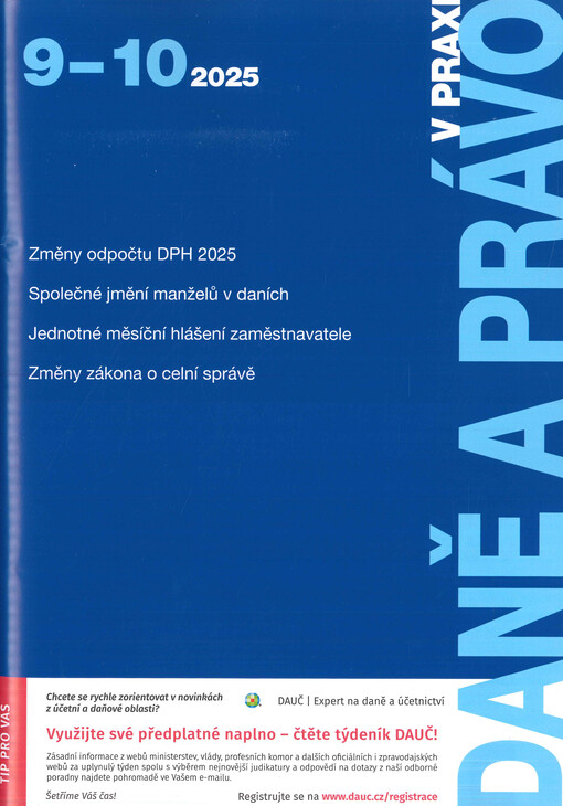 Daně a právo v praxi : měsíčník informací z oblasti daní, práva a financí