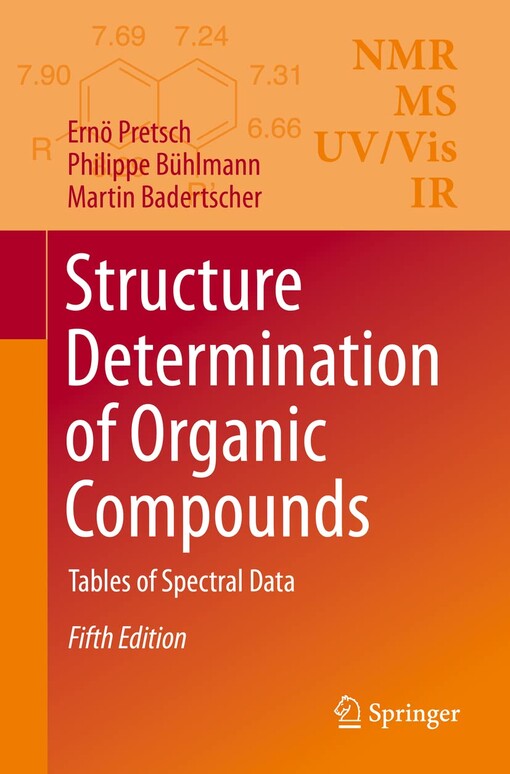 Structure determination of organic compounds :tables of spectral data