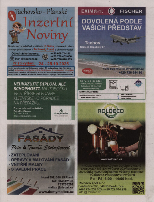 Tachovsko-plánské inzertní noviny