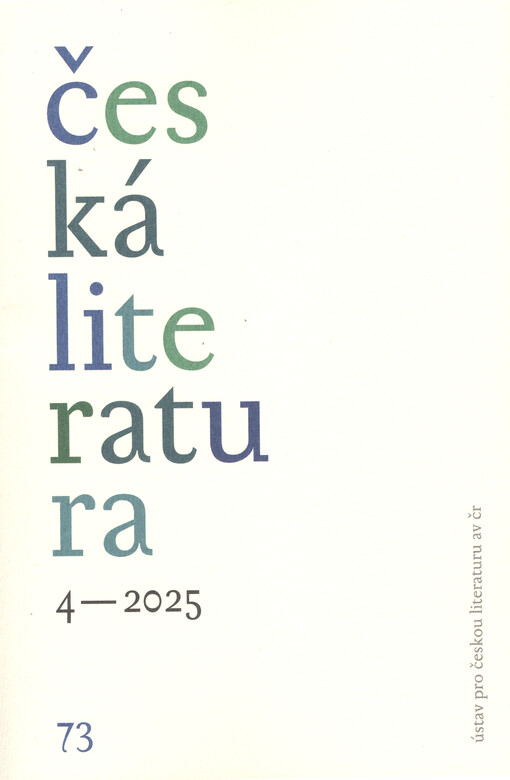 Česká literatura : časopis pro literární vědu
