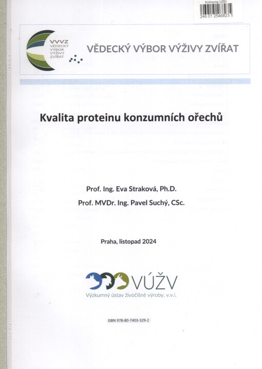 Kvalita proteinu konzumních ořechů