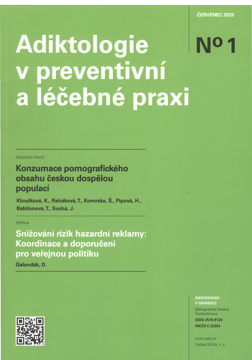 Adiktologie v preventivní a léčebné praxi