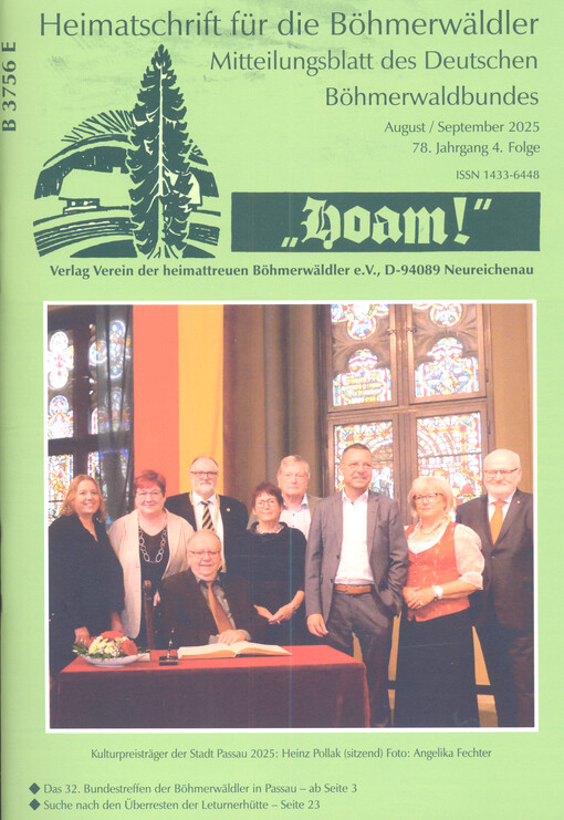 Hoam : Monatsschrift für die Böhmerwäldler Mitteilungsblatt des Heimatverbandes