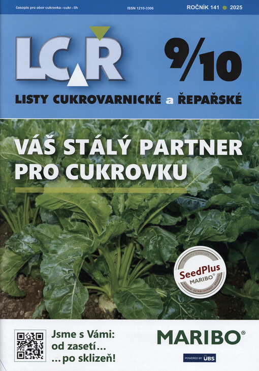 Listy cukrovarnické a řepařské : odborný časopis pro cukrovarnictví a cukrovinkářství