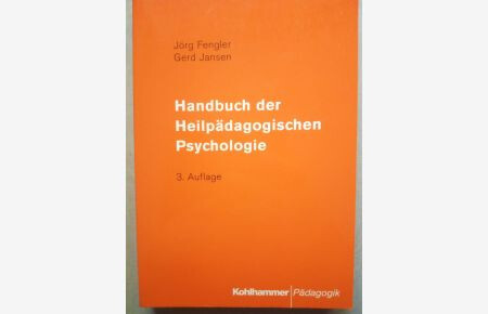 Handbuch der Heilpädagogischen Psychologie.