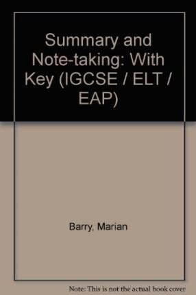 Summary and note-taking :with key