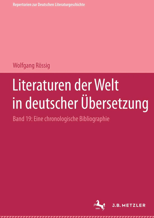 Literaturen der Welt in deutscher Übersetzung :eine chronologische Bibliographie