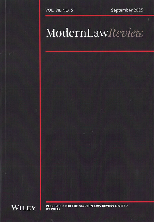 The modern law review