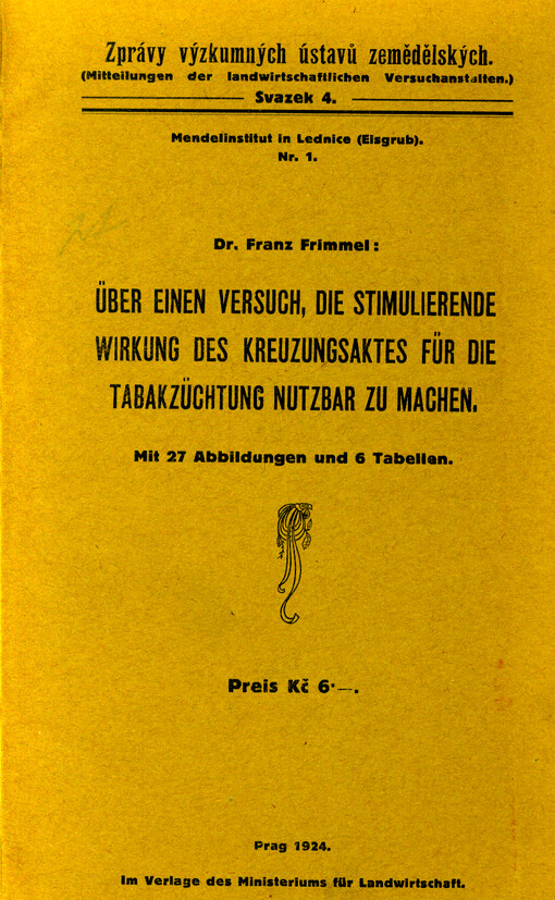 Über einen Versuch, die stimulierende Wirkung des Kreuzungsaktes für die Tabakzüchtung nutzbar zu machen