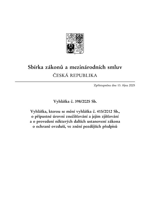 Sbírka zákonů a mezinárodních smluv : Česká republika