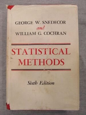 Statistical methods / George W. Snedecor