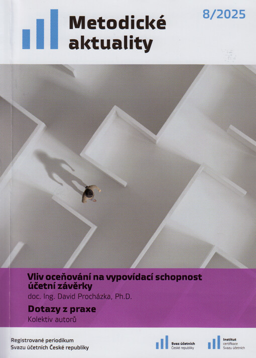 Vliv oceňování na vypovídací schopnost účetní závěrky