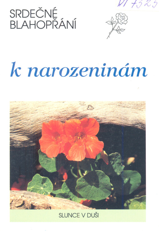 Srdečné blahopřání k narozeninám