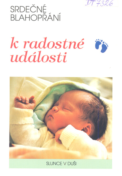 Srdečné blahopřání k radostné události