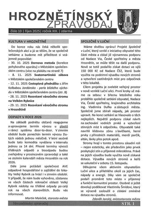Hroznětínský zpravodaj