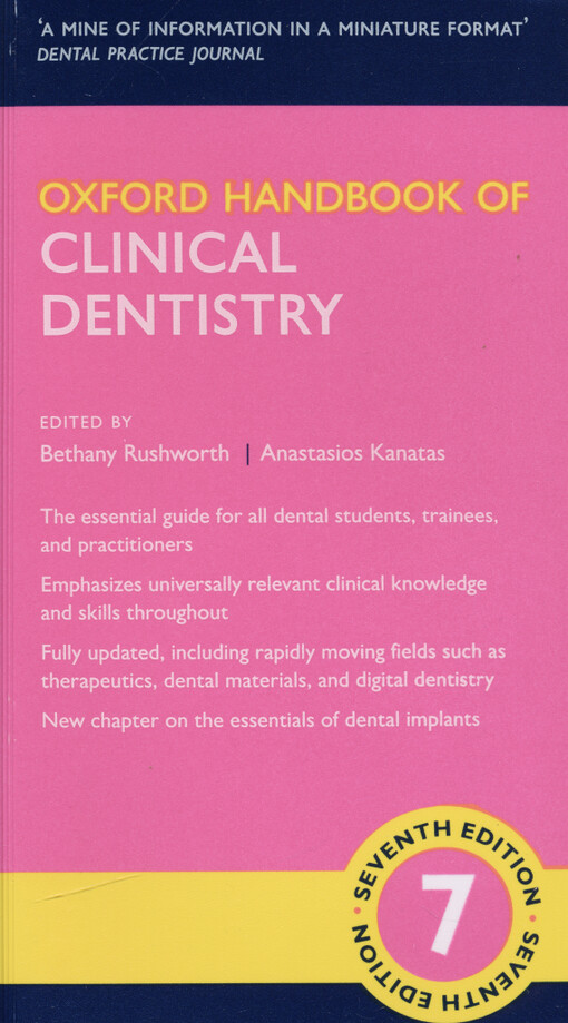 Oxford handbook of clinical dentistry