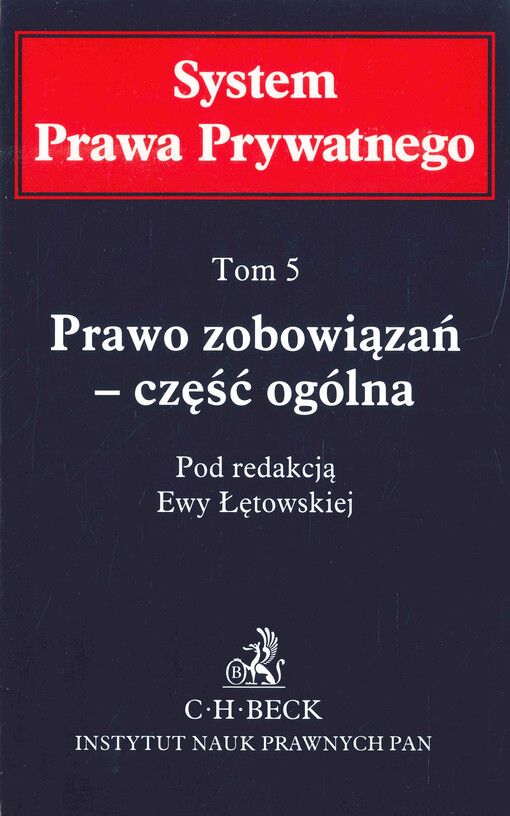 Prawo zobowiązań - część ogólna