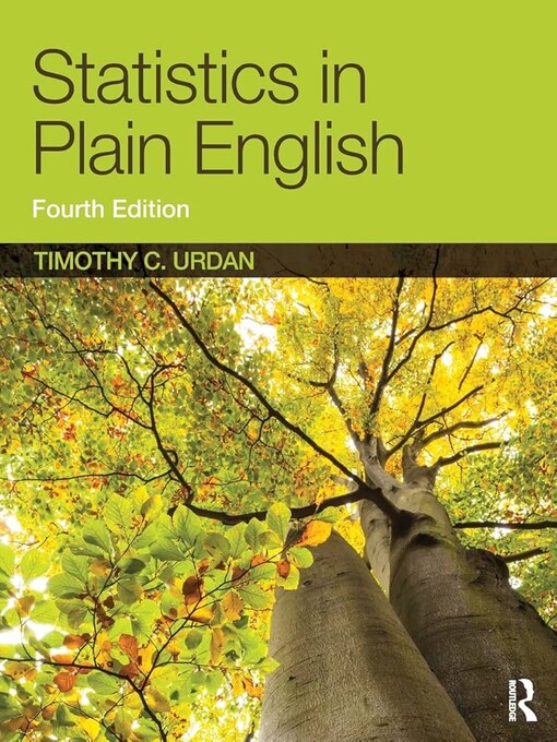 Statistics in plain English / Timothy C. Urdan