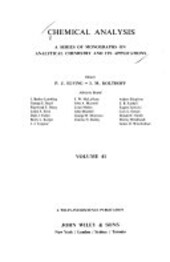 Analysis of silicones / edited by A. Lee Smith