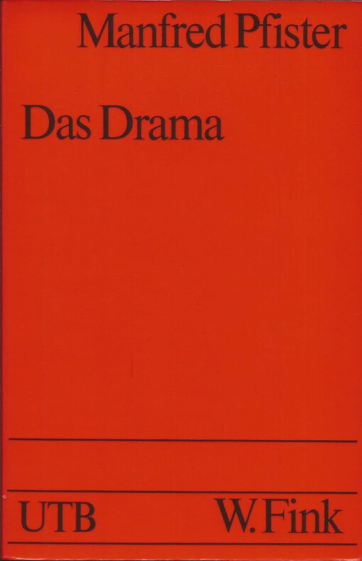 Das Drama :Theorie und Analyse