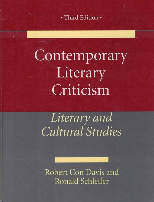 Contemporary literary criticism :literary and cultural studies
