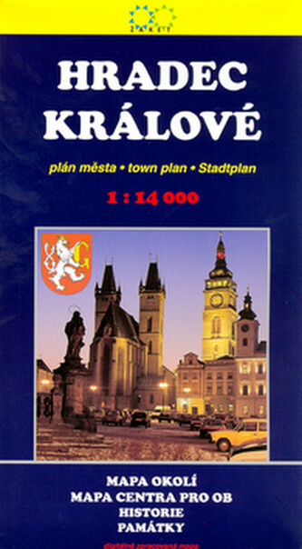 Hradec Královéplán města 1:14 000