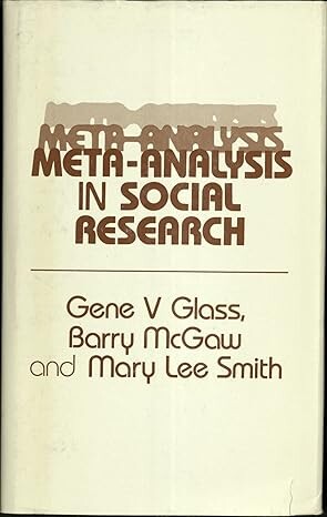 Meta-analysis in social research