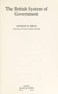 The british system of government