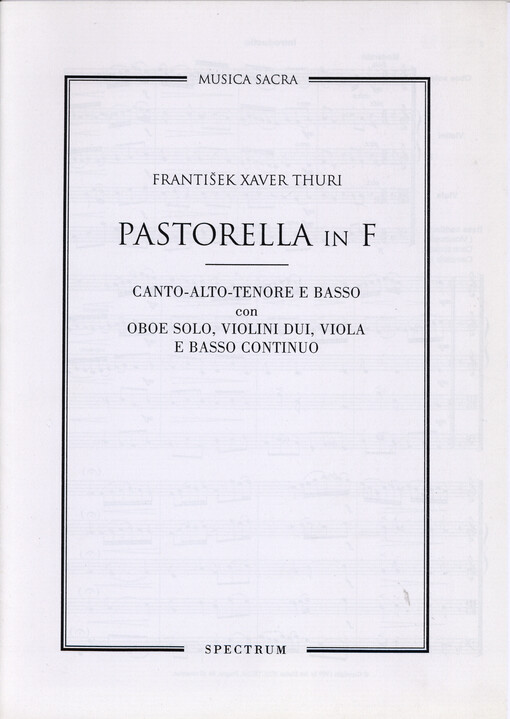Pastorella in F : canto-alto-tenore e basso con oboe solo, violini dui, viola e basso continuo