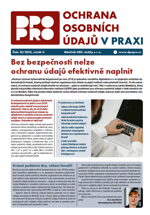 Ochrana osobních údajů v praxi : DPO PRO