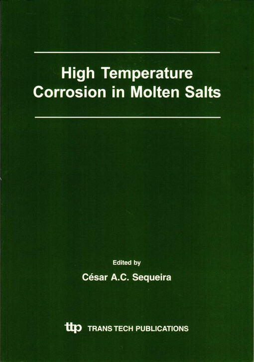 High temperature corrosion in molten salts