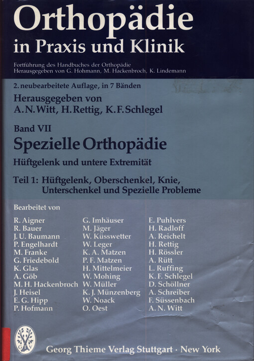 Orthopädie in Praxis und Klinik