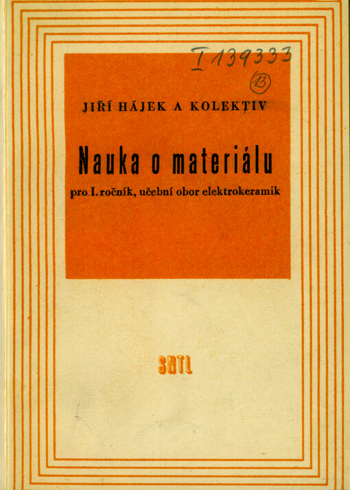 Nauka o materiálu pro I. ročník, učební obor elektrokeramik