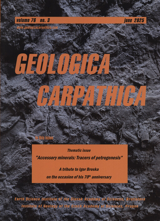 Geologica Carpathica : international geological journal